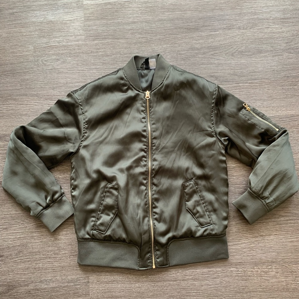 Army Green H&M Bomber Jacket